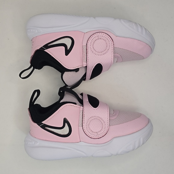 Nike pink and white sneakers size 10C toddler - Picture 2 of 5